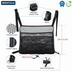 Car Seat Back Organizer - Large Capacity Storage for Purses, Handbags & Kids' Items - Black