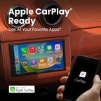 Elite BE920WCPA-C Car Stereo – Wireless Apple CarPlay & Android Auto, Double Din, 7 Inch Touchscreen, Bluetooth, No CD DVD Player, AM/FM Radio Receiver, USB, Backup Camera