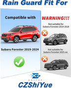in-Channel Window Rain Guards Fit for Subaru Forester 2019-2024 Extra Durable Rain Guard Window Deflectors Side Window Visor Vent Visors Vent Shades Exterior Car Accessories-4pcs