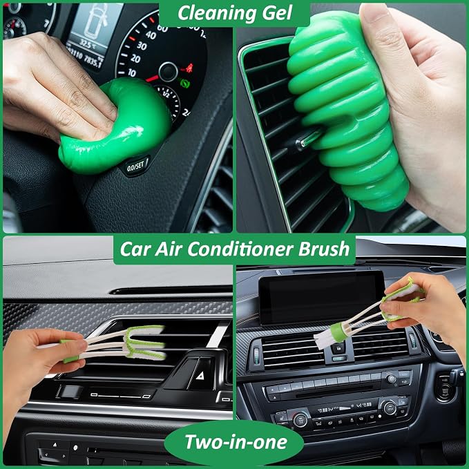 18PCS Car Interior Detailing Kit with Ultra Soft Brushes | Detailing Brush Set for Cleaning Interior, Upholstery Care, Professional Car Care Kit,Car Accessories for Truck Suv Interior