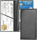 Car Registration and Insurance Holder,PU Leather Car Glove Box Organizer Car Document Holder for ID,Driver's License (Sequins Black)
