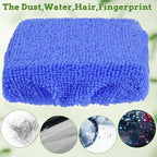 5 PCS Microfiber Cleaning Cloth for Windshield Cleaner, Reusable Microfiber Pads for Car Window Cleaning Tools, Interior Auto Glass Bonnets, Soft Lint-Free Washing Covers Fit 4X6 Inch Tools (Blue)