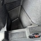 Rear Trunk Storage Bins with Lids for 2026 Tesla Model Y Juniper | Trunk Organizers Add Floor and Cargo Space, TPE Waterproof, Handle Design, Easy to Clean - 2 Pack