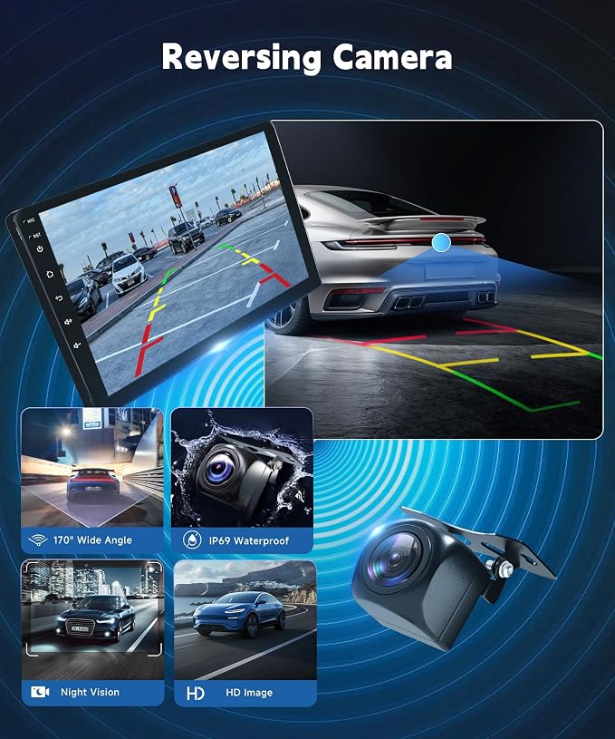 4+64G Car Sereo for Honda Civic 2006 2007 2008 2009 2010 2011 | Android 15.0 Car Radio with Wireless Carplay Android Auto 10.1 Inch Touch Screen Bluetooth 5G WiFi GPS SWC Backup Camera