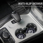 2PCS Bling Crystal Rhinestone Cup Holder Coaster – 2.75 Inch Anti-Slip Auto Insert Cup Coaster – Sparkling Interior Decor Accessories for Cars & Vehicles (Black & Blue)