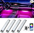 Car LED Lights Interior, RGB Interior Car Lights with App Control and Music Sync, USB Under Dash LED Lights for Jeeps Trucks SUVs, DC 5V