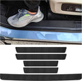 5PCS Car Door Sill Protector,Carbon Fiber Threshold/Rear Bumper Guard Anti-Scratch Sticker Door Edge Protection Decorate,Interior Accessories Self-Adhesive Anti-Scratch Waterpoor (Carbon Fiber-5Pcs)