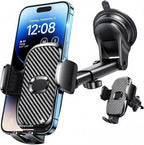 Car Phone Holder[Military-Grade 360°Suction Cup] Phone Holders for Your Car Universal Accessories Air Vent Dashboard Windshield Phone Mount Automotive Cradles Fit Shower & Wall Mounts iPhone