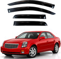 KPY Rain Guards Fit for 2003-2007 Cadillac CTS, Out-Channel Window Visors Vent Wind Deflectors 4PC, Car Accessories for 03-07 CTS