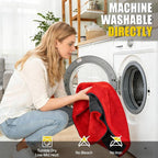 3-Pack Car Drying Towel-Microfiber Extra Large Towels for Cars(59"x24"), Ultra-Absorbent, Scratch & Streak Free, 1300 GSM, Twisted-Loop Cleaning Cloth for Truck, SUV, Car Accessories, Red