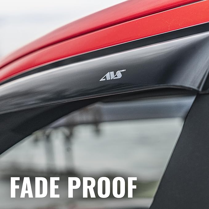 Auto Ventshade [AVS Outside Mount Rain Guards for 2015-2024 Ford Edge | Window Vent Visors, 4 pcs. - Smoke | 94930