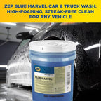 Blue Marvel Car and Truck Wash - 5 Gallon (1 Unit) 35635 - Ultra Concentrated High Foam, Provides Complete Coverage Without Damaging Paint