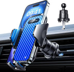 Phone Holders for Your Car Ultimate Military-Grade Car Phone Holder Mount【Patent & Safety Certs】 Upgraded Shockproof Truck Air Vent Phone Mount for iPhone 17 Pro Max 16 Samsung Android,Blue