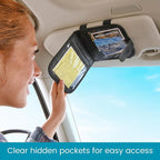 Car Visor Organizer and Registration and Insurance Card Holder with Clear Document Pockets and 3 Card Holders - Vehicle Document Holder for Cars, Trucks and SUVs - 12 pack