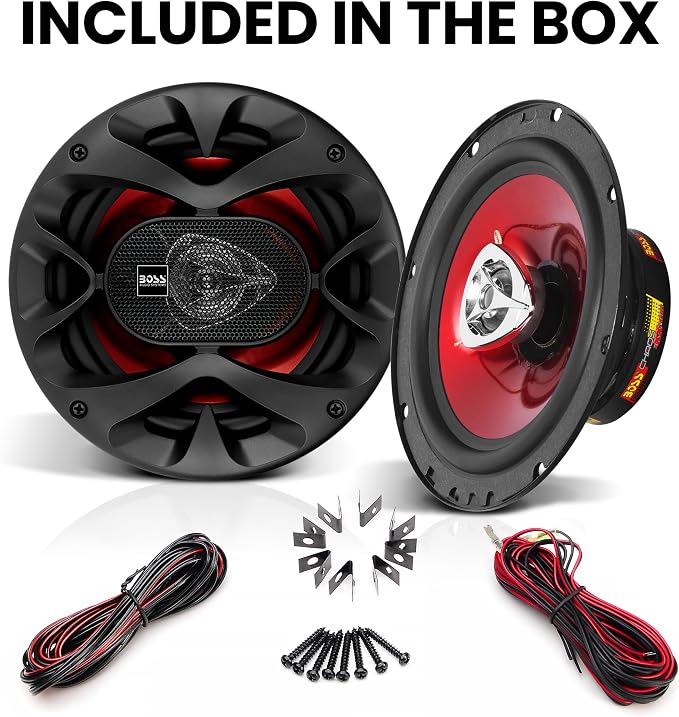 CH6520 6.5 Inch Car Speakers - 250 Watts Max, 2 Way, Full Range, 1 Inch Tweeter, Coaxial, Sold in Pairs
