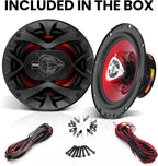 CH6520 6.5 Inch Car Speakers - 250 Watts Max, 2 Way, Full Range, 1 Inch Tweeter, Coaxial, Sold in Pairs