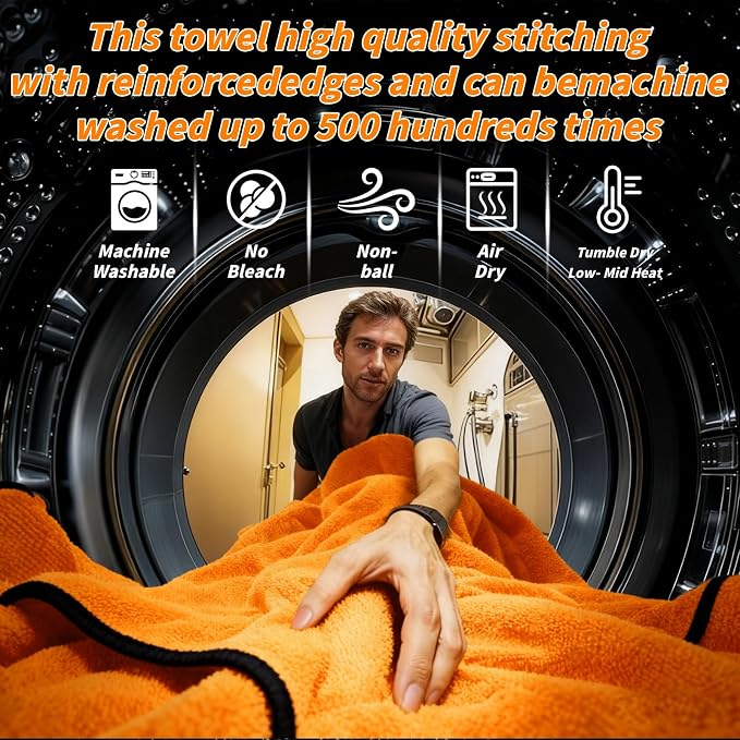 20 Pack Microfiber Car Drying Towel, 24 x 16 Inch Car Microfiber Cleaning Towels Bulk, Lint-Free, Quick Drying, Dual-Sided Detailing Buffing Polishing Waxing Soft Towels for SUV, Truck and Boats