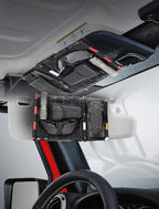 Tactical Sun Visor Organizer Front Visor Storage Cover for 2007-2023 Jeep Wrangler JK JL & Gladiator JT, Interior Storage Accessories, Black, 1 PCS