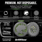 Truck Puck Bamboo Rain Fragrancee Car Air Freshener – Long-Lasting Car Deodorizer, Refillable Vent & Visor Clip Auto Air Freshener for Car, Truck & SUV, Premium Fragrance, Pack of 3