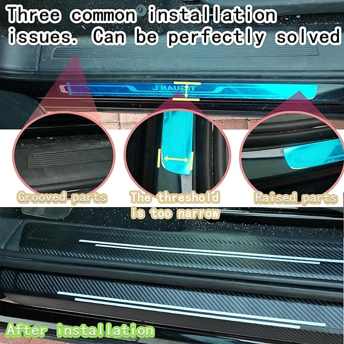 Door sill Protector, Door sill Scratch Protection (for All car Models) Door sill Protector（4PC）
