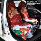 Waterproof Sweating Car Seat Cover for Post Gym Workout, Running, Swimming, Beach and Hiking, Universal Fit Non-Slip Bucket Seat Protector for Cars SUV Trucks, Machine Washable (1pcs-Xmas)