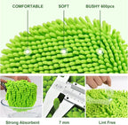 62" Car Wash Brush Kit Mitt Mop Sponge with Long Handle Chenille Microfiber Car Cleaning Brush Kit Supplies Car Washing Mop Kit Car Care Kit of Scratch-Free Replacement Head for Car RV Truck