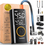 Tire Inflator Portable Air Compressor, Smart Dual Hose System, Auto Air Pump for Car Tires, Bike,Bicycle, Motorcycles,Electric Pump with LED Light & Digital Pressure Gauge