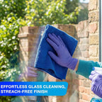 60 Pcs Microfiber Cleaning Cloths for Cars 16 x 16 Inch Ultra Absorbent Car Towels Drying Reusable Cleaning Supplies House Kitchen Window Microfiber Towel (Purple,Blue)