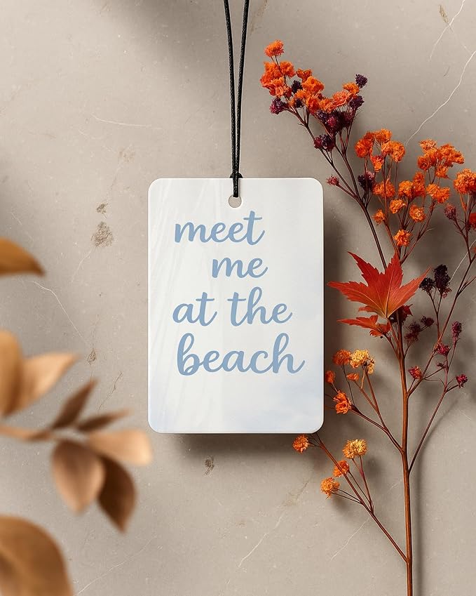 Blue Coastal Cowgirl Car Air Freshener 4 Pcs Coconut Scented, Summer Beach Bikini Car Accessories Mirror Decor for Women, Western Beachy Hanging Air Freshener for Cars Closet Drawer Books