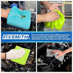 Microfiber Cleaning Cloth, Shop Towels Bulk, 24 Pack Microfiber Towels for Cars, All-Purpose Absorbent Cleaning Rags, Dust Cloth for Automotive, Mechanic, Garage, Bar, 12 x 11 inch