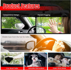 Fit 2014-2020 Chevy Impala Tape on Slim Style Acrylic Smoke Window Visors |, Dark Smoke, Scratch Proof, Waterproof, Custom Fit, Wind Sun Rain Vent Guards 4PCS, 2015 2016 2017 2018 2019