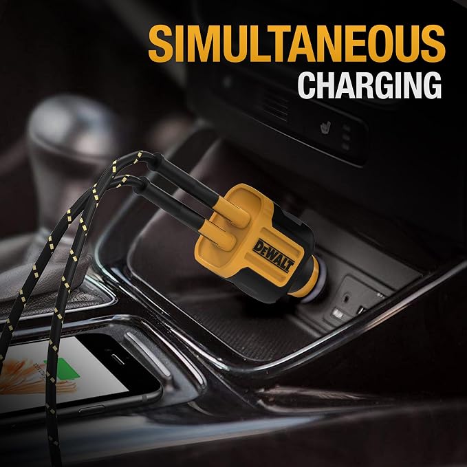 Heavy Duty 24W USB Car Charger Adapter, Cigarette Lighter Adapter USBA Charger, Fast Charging Car Lighter USB Adapters, Cell Phone Automobile Chargers for iPhone, Samsung Galaxy, iPad