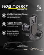 Heavy Duty Magnetic Phone Mount for Car - Universal Car Phone Holder for iPhone & Android, Strong Magnet for Off-Road & Commercial Vehicles, Cell Phone Car Accessories for Women & Men
