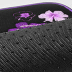 Butterfly Steering Wheel Cover and Waterproof Car Floor Mats,Purple Car Mats 14.5-15inch Steering Wheel Covers Universal Fit for Suvs,Sedans Cars,for Women Girl(Black and Purple)