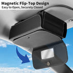 Car Tissue Holder Leather PU Tissues Box Cover for Sun Visor Extra Large Rectangle Napkin Holder Fits for Various Tissue Sizes Soft Tissues Storage & Organization