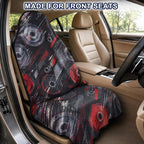 Car Seat Towel Cover for Front Seats, 1Pc Sweat Absorbent Car Seat Protector with Non-Slip Backing, Waterproof Towel Car Seat Covers for Runners, Gym, Swimming, Beach, Pets, Cyber Motion