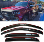in-Channel Window Visors Rain Guards Vent Deflectors for Truck Window Shield for Chevy Silverado/GMC Sierra 1500 Crew Cab 2019-2025, 2500HD 3500HD 2020-2025, Stylish Vent Shade Wind Deflectors 194805