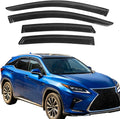 Tape On Window Rain Guards for Lexus RX350 RX350h RX500h 2023-2025 | 2023-2025 lexus rx350 window visor sun rain guard shade deflector,Car Accessories-4pcs