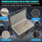 Faraday Signal Blocking Box for Car Keys, Carbon Fiber Black | Faraday Box for Car Keys, RFID Signal Blocking Box, Anti-Theft Shielding Cage, Large