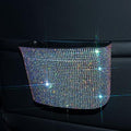 Car Trash Can, Hanging Trash Bin, Leakproof Garbage Organizer, Bling Vehicle Waste Basket, Mini Dustbin Container with Clip for Car, Office, Kitchen, Bedroom, Home and More, Multicolor