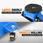 3 Ton Low Profile Floor Jack, Heavy Duty Steel Hydraulic Car Jack with Dual Pistons Quick Lift Pump, Hydraulic Racing Floor Jack, Lifting Range 3" to 20", Blue