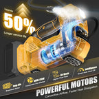 160PSI Cordless Tire Inflator Compatible with Dewalt 20V Air Compressor, Portable Air Pump Automatic Shut Off, LED Light, Digital Pressure Gauge for Cars Motorcycles Bike Ball (Tool Only)