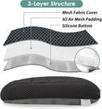 17.7" L × 16.9" W × 3" H,Car Booster Seat Cushion Raise The Height for Short People Driving, Breathable 3D Air Mesh, 3 Inch Booster Seat, Non-Slip Bottom, Car Seat Pad with Truck,Cars,SUVs