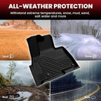 Floor Mats & Backrest Mats & Cargo Mat for Kia Carnival 2026 2025 2024 2023 2022 (Only Fit Gas & 8 Seats), All Weather TPE Custom Fit Floor Liners Full Set Car Mats Trunk Mat Accessories, Black