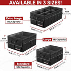 Trunk Organizer For SUV Car Trunk Organizer, Foldable Storage, Car Accessories for Women Men, Collapsible Bag, 600D Oxford, Non Slip Bottom, Straps, Soft Cover (50L)