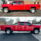 Window Visors Rain Guards Side Wind Deflectors Vent Guard Shade for Chevrolet Silverado & GMC Sierra 1500 2500HD 3500HD Crew Cab Sun 2014-2018 94536 4-Pieces Set