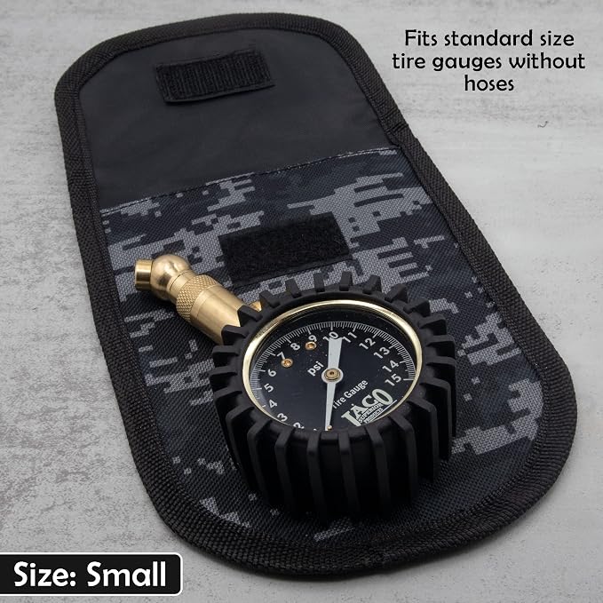 JACO Utility Tool Pouch | Multi-Purpose Storage Pouch for Tire Gauges, Tools, & Accessories (Digital Camo)