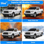 Windshield Cover for Ice and Snow,Heavy-Duty 600D Waterproof Windshield Snow Cover With 2 Mirror Covers, All-Weather Magnetic Frost Guard Winter Car Snow Cover Fit Car, Truck, Suv,Van (77" X 47")