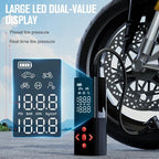 AP150 Tire Inflator Portable Air Compressor, 2X Faster 150PSI Cordless Air Pump for Car Tires with Auto-Shutoff, Portable Tire Pump with Digital Pressure Gauge for Car, Motorcycle,Bike, Ball