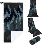 Car Seat Towel Covers Christmas Car Accessories Gifts Athletic Running Towel Performance Microfiber Post Workout Sweat Washable Cover Non Slip for Seat Outdoor Sport(Bear Ridge)